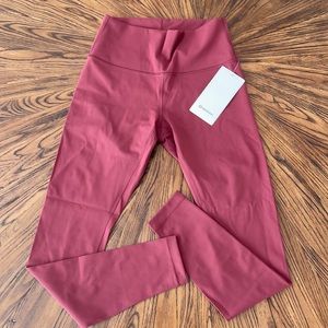 Lululemon Wunder Under HR Tight 28”—Mulled Wine Size 8